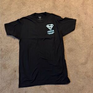 Black Graphic Superman Logo Men’s T-Shirt